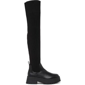 MADDEN Girl BNWOT Women's "Scoop" over the knee black boot sz 10 knit NEW